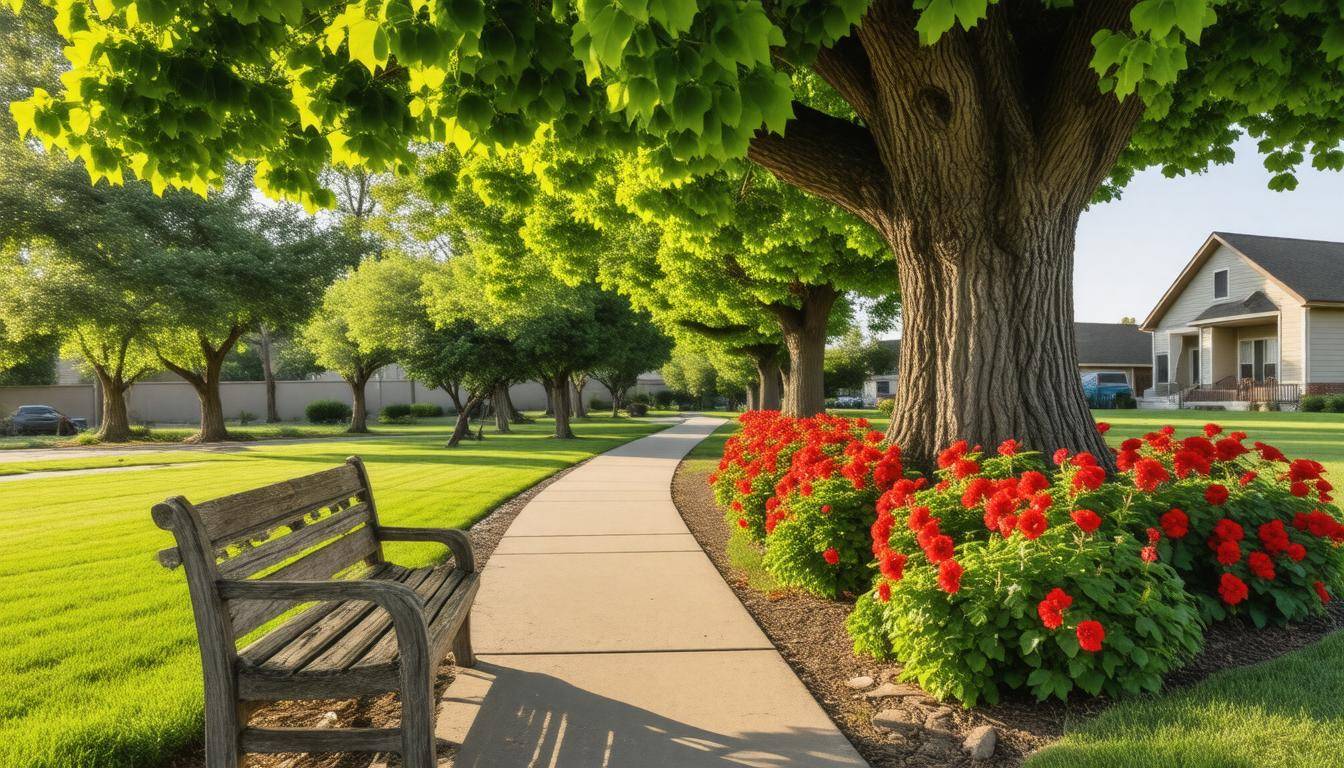 Peaceful senior garden