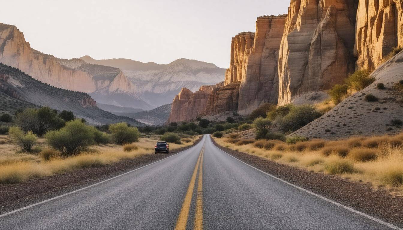 Scenic road in Utah