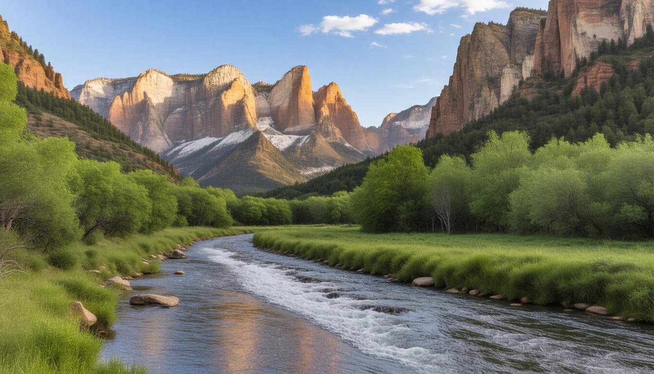 Tranquil Zion landscape