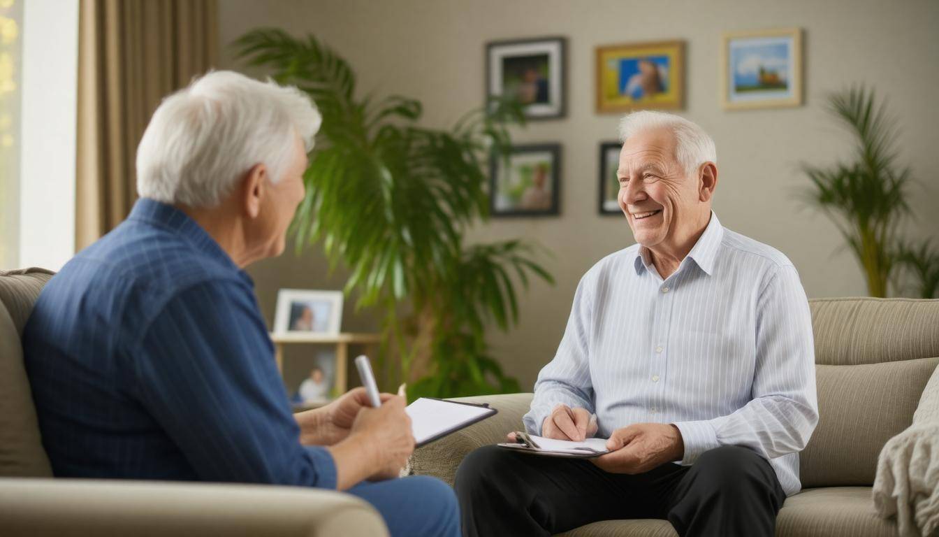 Consultation in cozy setting